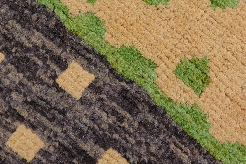 handmade Modern Balouchi Red Gray Hand Knotted RECTANGLE 100% WOOL area rug 3x5