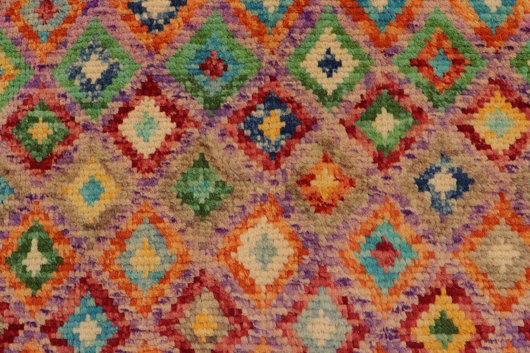 handmade Modern Balouchi Purple Rust Hand Knotted RECTANGLE 100% WOOL area rug 3x5