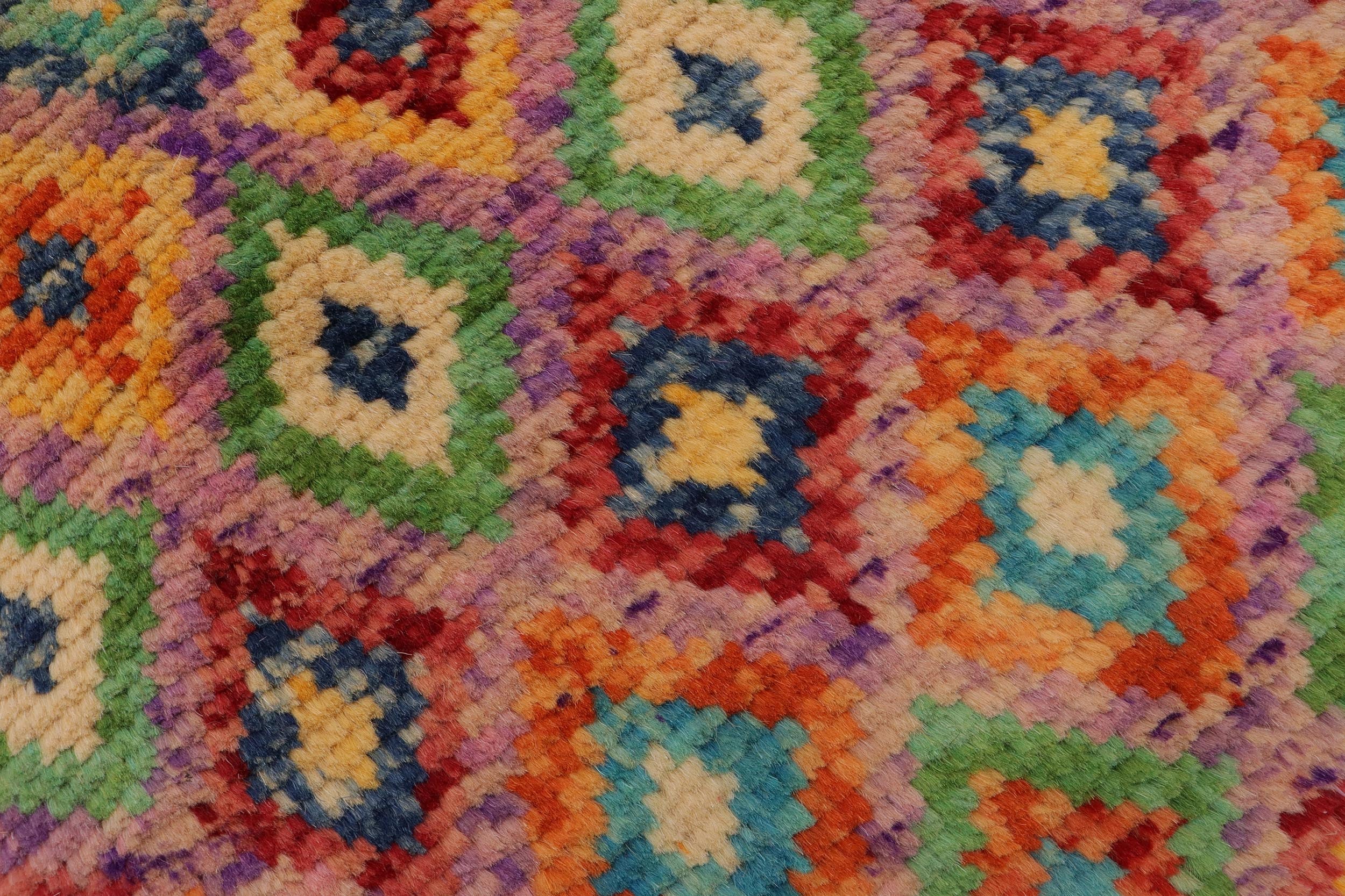 handmade Modern Balouchi Purple Rust Hand Knotted RECTANGLE 100% WOOL area rug 3x5
