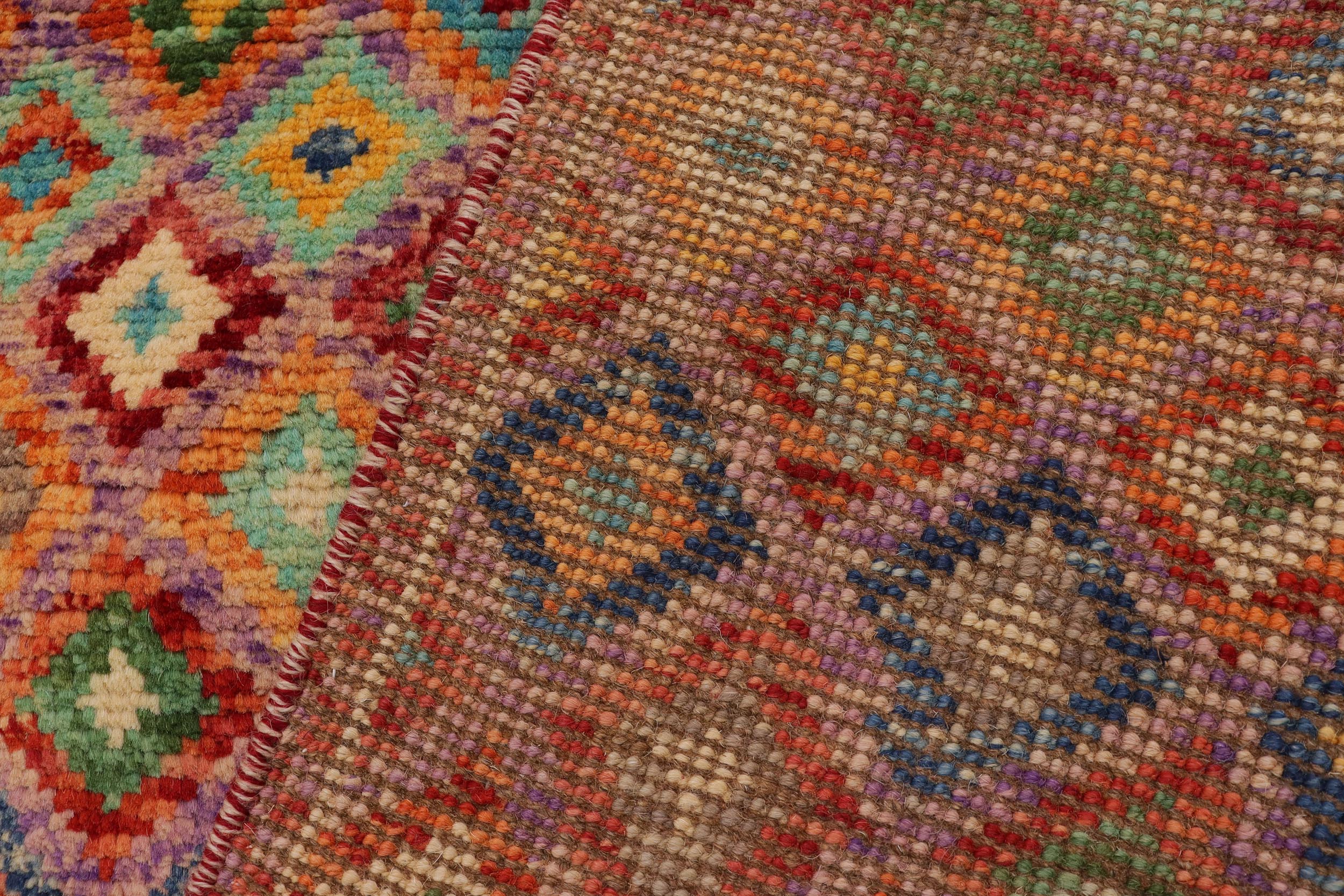 handmade Modern Balouchi Purple Rust Hand Knotted RECTANGLE 100% WOOL area rug 3x5