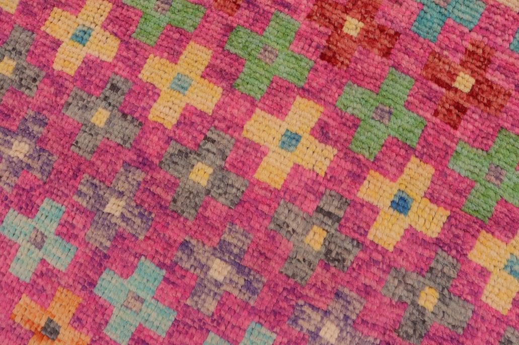 handmade Modern Balouchi Pink Orange Hand Knotted RECTANGLE 100% WOOL area rug 3x5