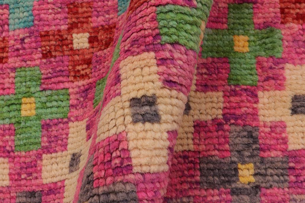 handmade Modern Balouchi Pink Orange Hand Knotted RECTANGLE 100% WOOL area rug 3x5