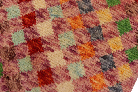 handmade Modern Balouchi Purple Rust Hand Knotted RECTANGLE 100% WOOL area rug 3x5