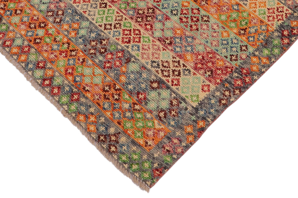 handmade Modern Balouchi Blue Gray Hand Knotted RECTANGLE 100% WOOL area rug 3x5