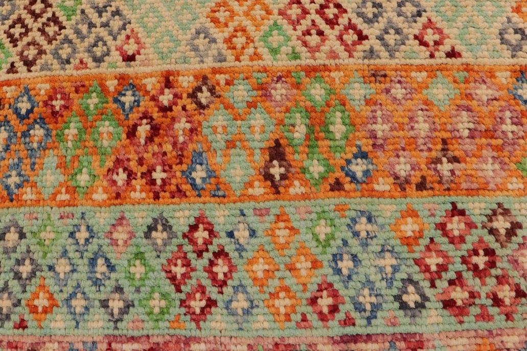 handmade Modern Balouchi Blue Gray Hand Knotted RECTANGLE 100% WOOL area rug 3x5