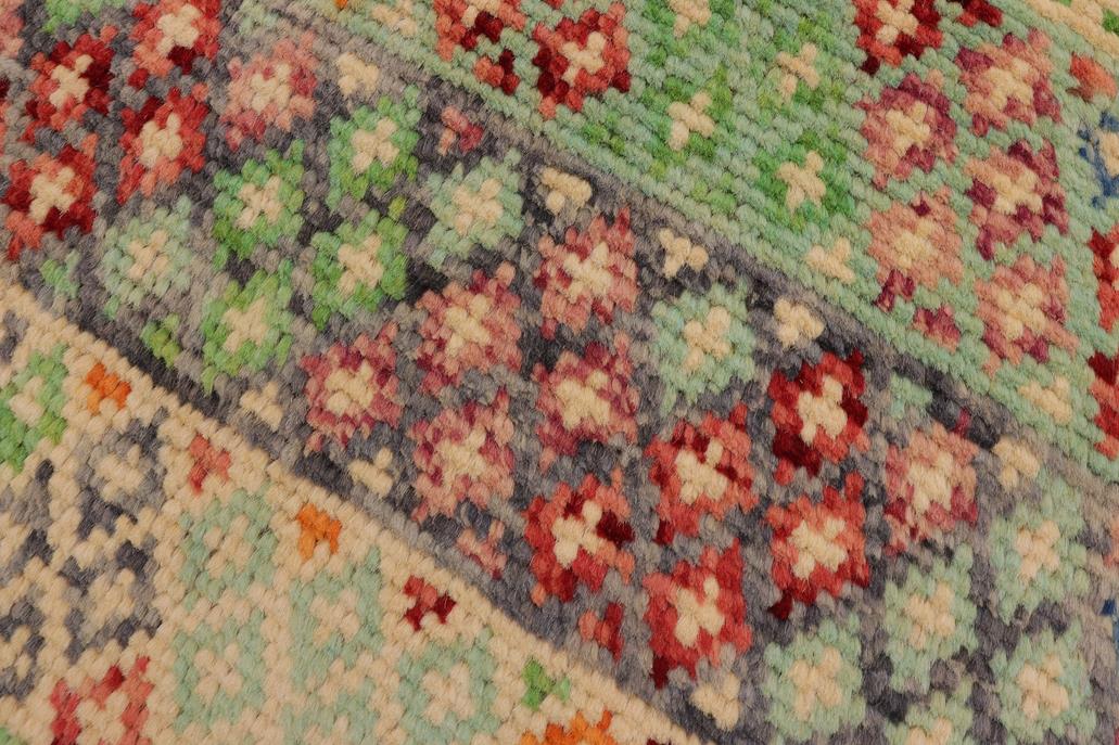 handmade Modern Balouchi Blue Gray Hand Knotted RECTANGLE 100% WOOL area rug 3x5