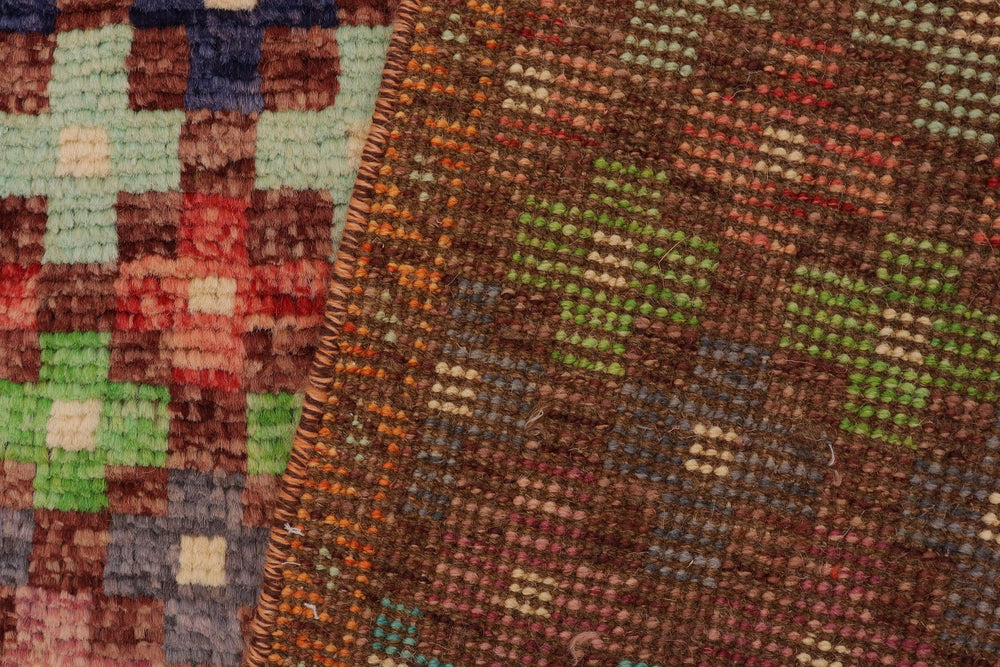 handmade Modern Balouchi Maroon Orange Hand Knotted RECTANGLE 100% WOOL area rug 3x5