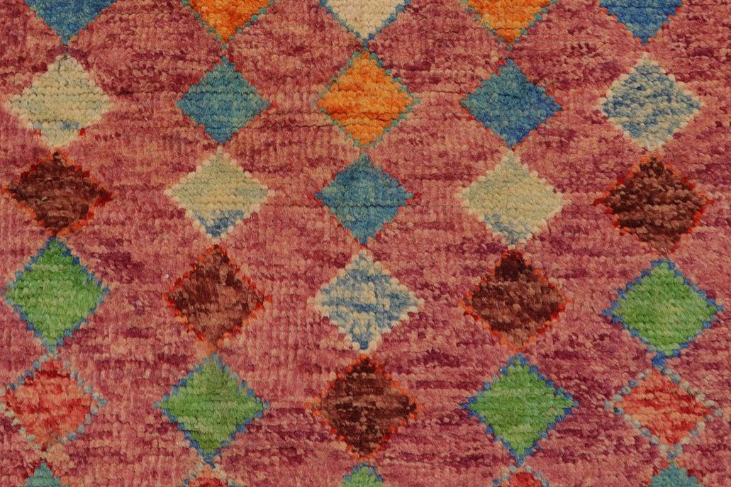 handmade Modern Balouchi Purple Blue Hand Knotted RECTANGLE 100% WOOL area rug 4x6