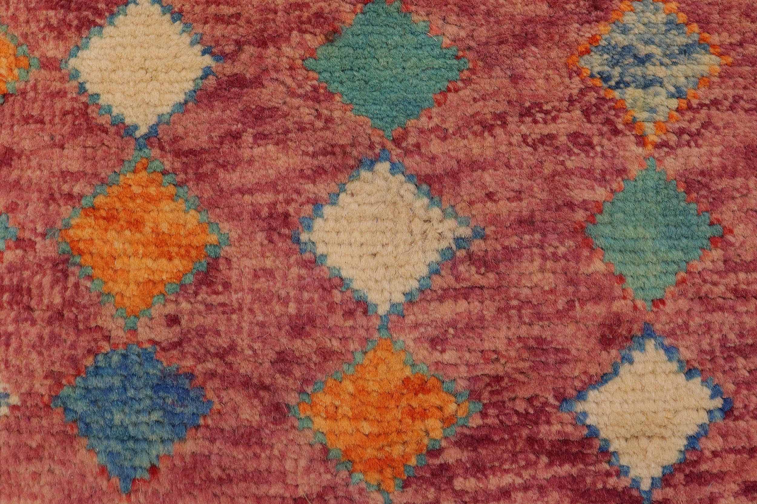 handmade Modern Balouchi Purple Blue Hand Knotted RECTANGLE 100% WOOL area rug 4x6