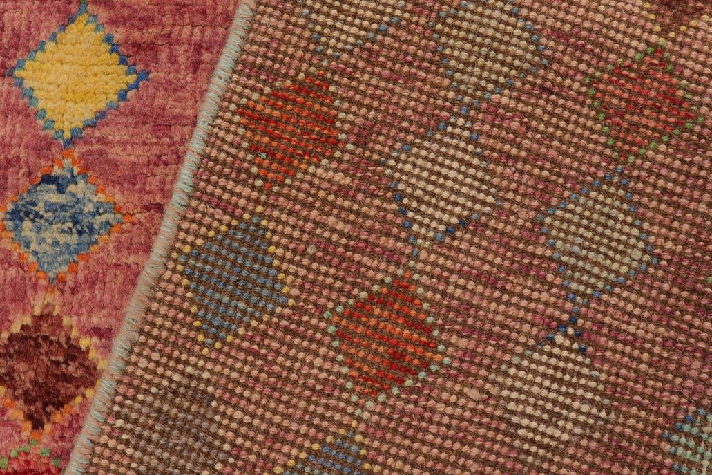 handmade Modern Balouchi Purple Blue Hand Knotted RECTANGLE 100% WOOL area rug 4x6