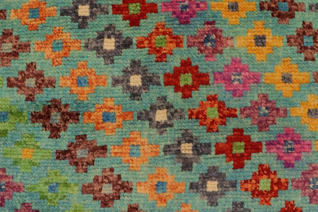 handmade Modern Balouchi Blue Red Hand Knotted RECTANGLE 100% WOOL area rug 3x5
