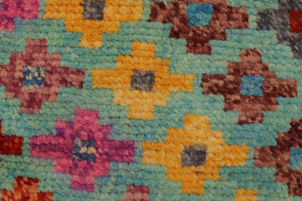 handmade Modern Balouchi Blue Red Hand Knotted RECTANGLE 100% WOOL area rug 3x5