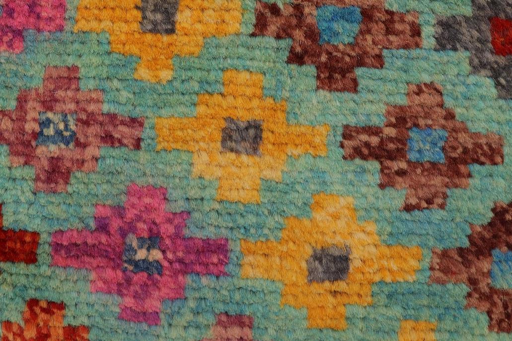 handmade Modern Balouchi Blue Red Hand Knotted RECTANGLE 100% WOOL area rug 3x5