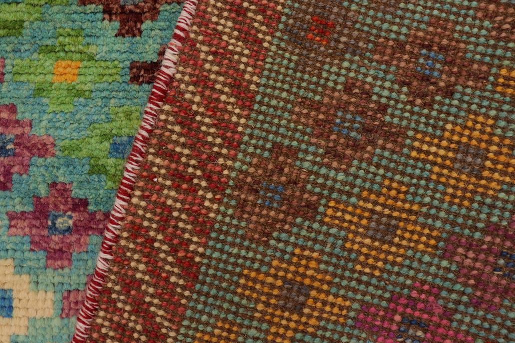 handmade Modern Balouchi Blue Red Hand Knotted RECTANGLE 100% WOOL area rug 3x5