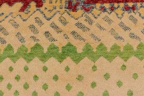 handmade Modern Balouchi Red Blue Hand Knotted RECTANGLE 100% WOOL area rug 3x5