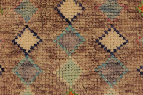 handmade Modern Balouchi Brown Rust Hand Knotted RECTANGLE 100% WOOL area rug 3x5