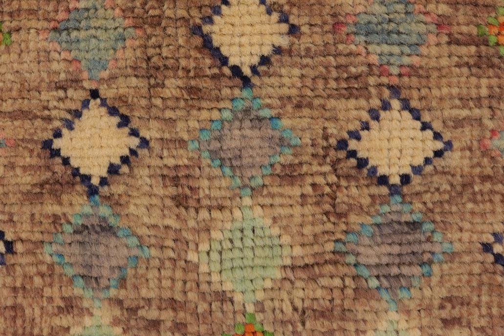 handmade Modern Balouchi Brown Rust Hand Knotted RECTANGLE 100% WOOL area rug 3x5