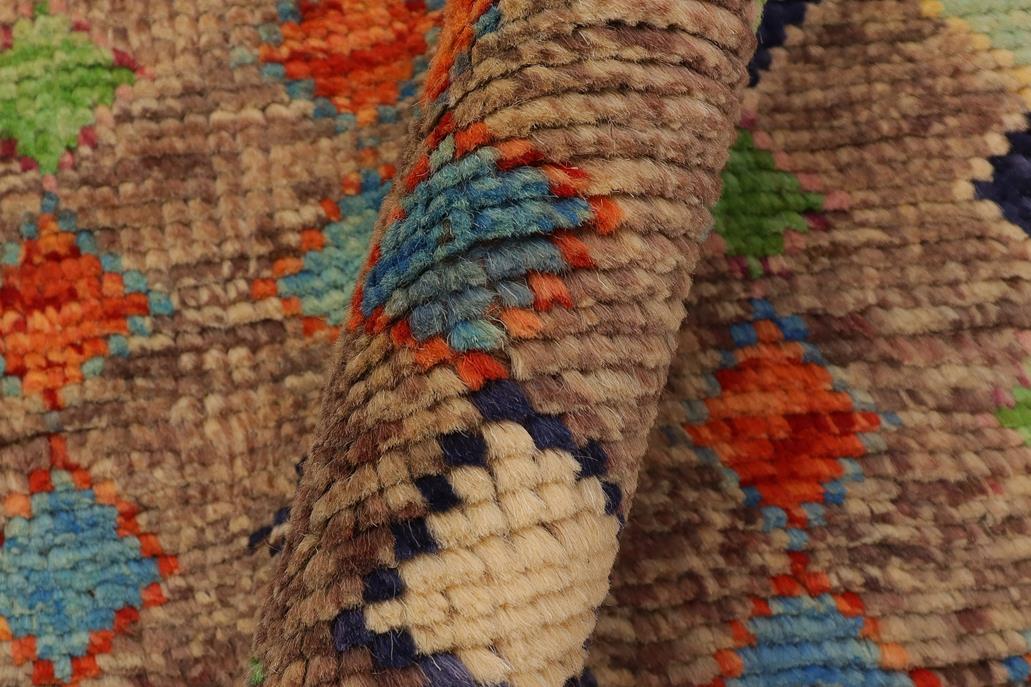 handmade Modern Balouchi Brown Rust Hand Knotted RECTANGLE 100% WOOL area rug 3x5