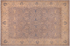 handmade Transitional Kazak Gray Beige Hand Knotted RECTANGLE 100% WOOL area rug 10' x 14'