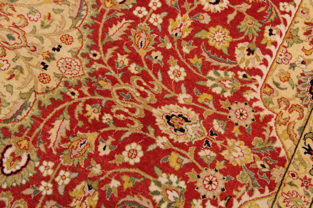 handmade Traditional Kafkaz Rust Rust Hand Knotted RECTANGLE 100% WOOL area rug 9x12
