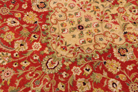 handmade Traditional Kafkaz Rust Rust Hand Knotted RECTANGLE 100% WOOL area rug 9x12