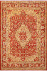 Traditional Kafkaz Stefanie Rust Rust Hand Knotted Area rugs 9 x 12