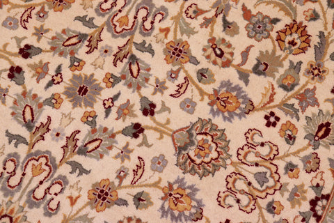 handmade Traditional  Beige Tan Hand Knotted RECTANGLE 100% WOOL area rug 9x12
