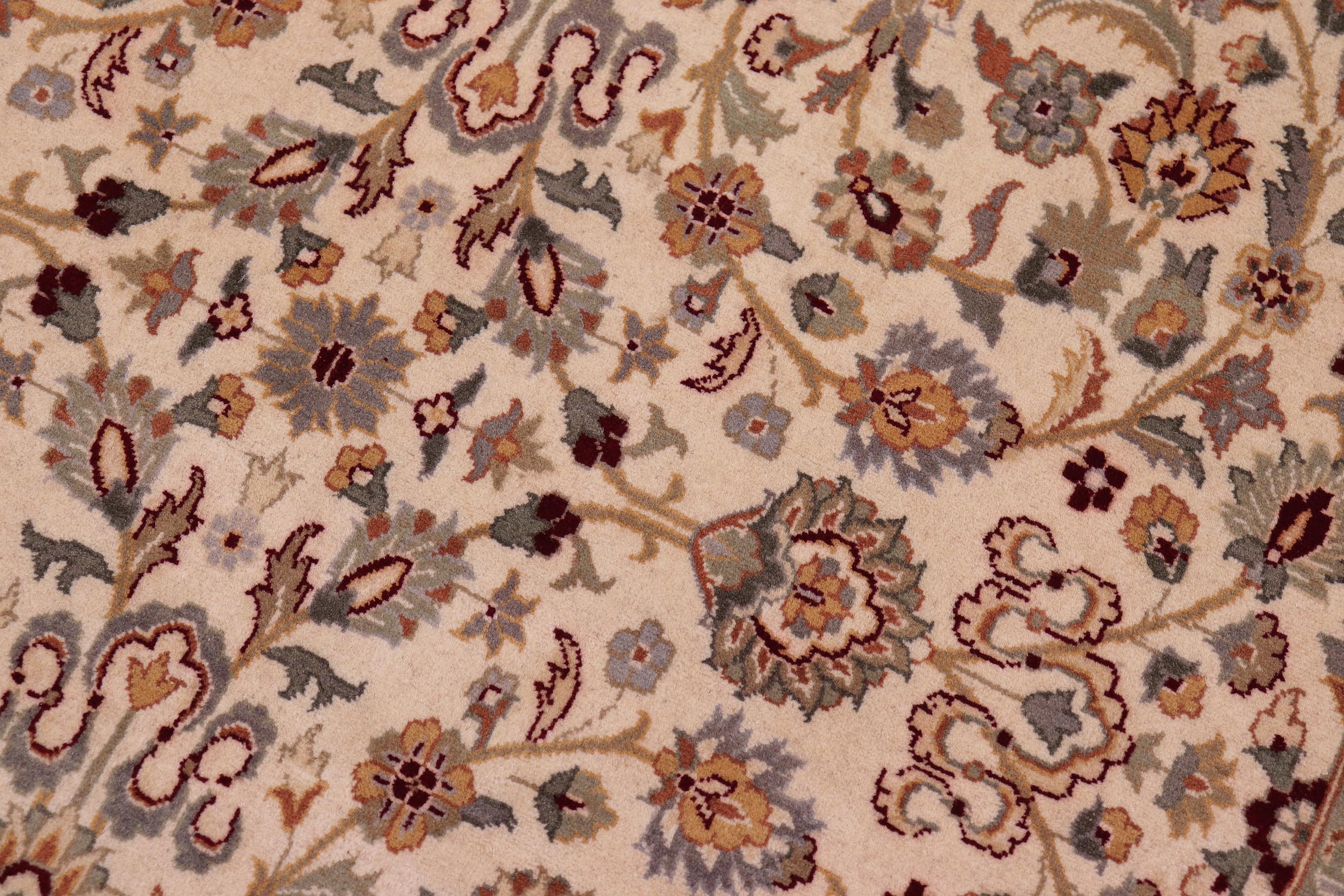 handmade Traditional  Beige Tan Hand Knotted RECTANGLE 100% WOOL area rug 9x12