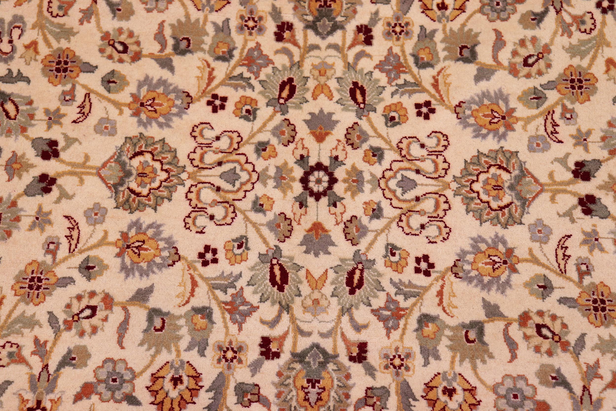 handmade Traditional  Beige Tan Hand Knotted RECTANGLE 100% WOOL area rug 9x12