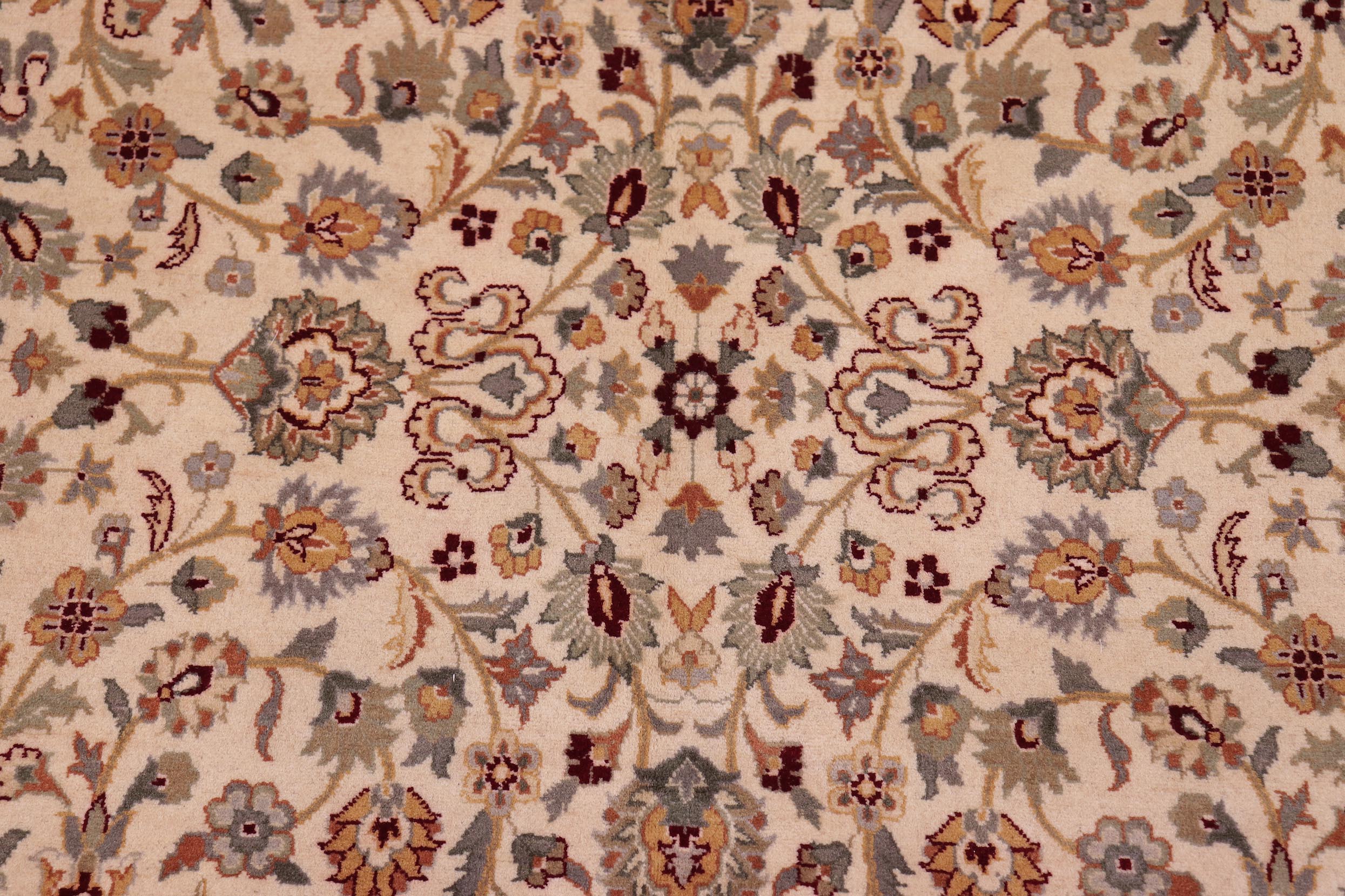 handmade Traditional  Beige Tan Hand Knotted RECTANGLE 100% WOOL area rug 9x12