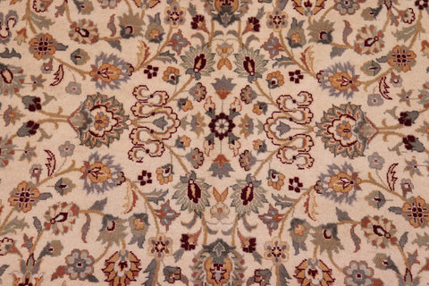 handmade Traditional  Beige Tan Hand Knotted RECTANGLE 100% WOOL area rug 9x12