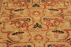 Antique Susanne Gold/Tan Wool Rug - 9'0'' x 11'10''
