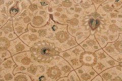 Vintage Persian Taj Susana Beige/Taupe Wool Rug - 9'1'' x 11'11''