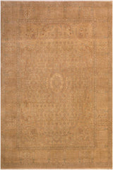 Traditional  Cecile Tan Gold Hand Knotted Area rugs 9 x 12