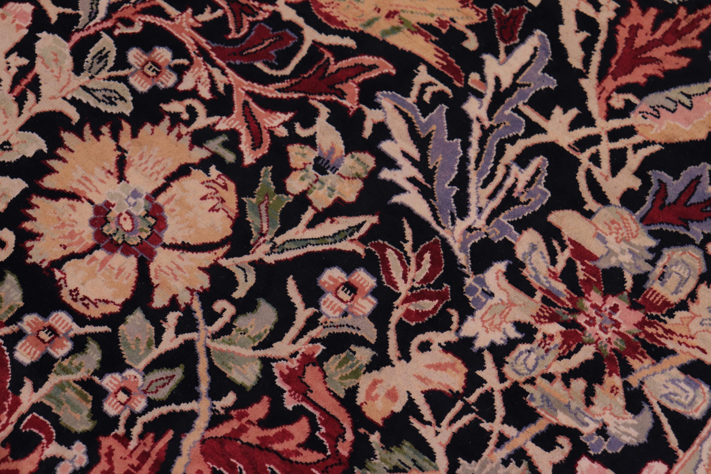 handmade Transitional Gulshanayub Black Black Hand Knotted RECTANGLE 100% WOOL area rug 9x12