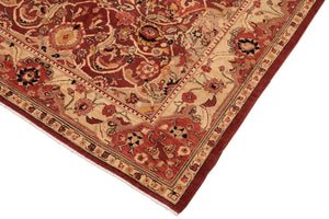 handmade Traditional Kafkaz Red Beige Hand Knotted RECTANGLE 100% WOOL area rug 8' x 10'