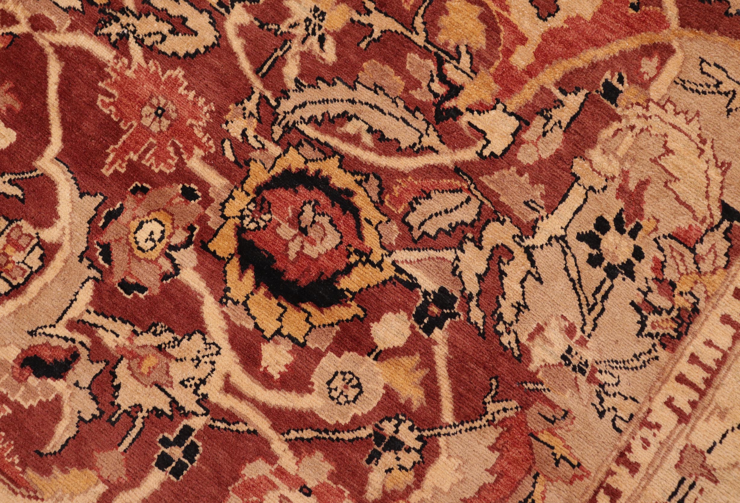 handmade Traditional Kafkaz Red Beige Hand Knotted RECTANGLE 100% WOOL area rug 8' x 10'