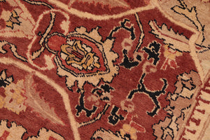 handmade Traditional Kafkaz Red Beige Hand Knotted RECTANGLE 100% WOOL area rug 8' x 10'