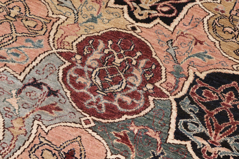 handmade Transitional Kafkaz Beige Brown Hand Knotted RECTANGLE 100% WOOL area rug 8' x 10'