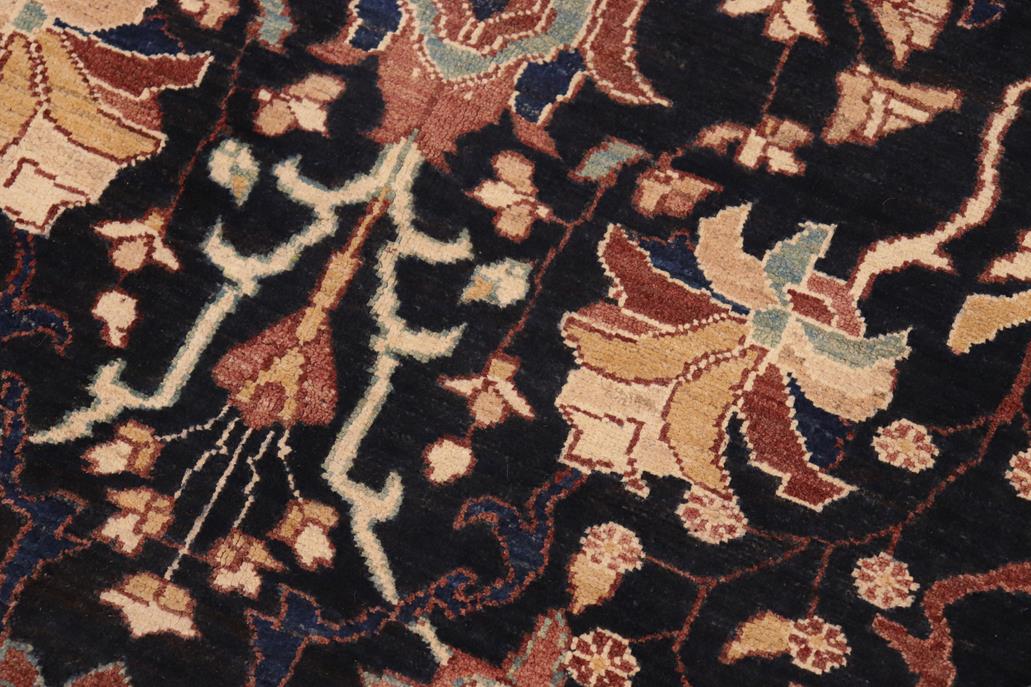 handmade Traditional Kafkaz Blue Brown Hand Knotted RECTANGLE 100% WOOL area rug 8 x 10