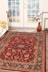 handmade Traditional Kafkaz Red Blue Hand Knotted RECTANGLE 100% WOOL area rug 8 x 10