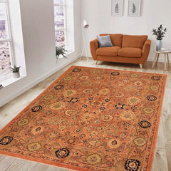 handmade Traditional Kafkaz Rust Brown Hand Knotted RECTANGLE 100% WOOL area rug 8 x 10