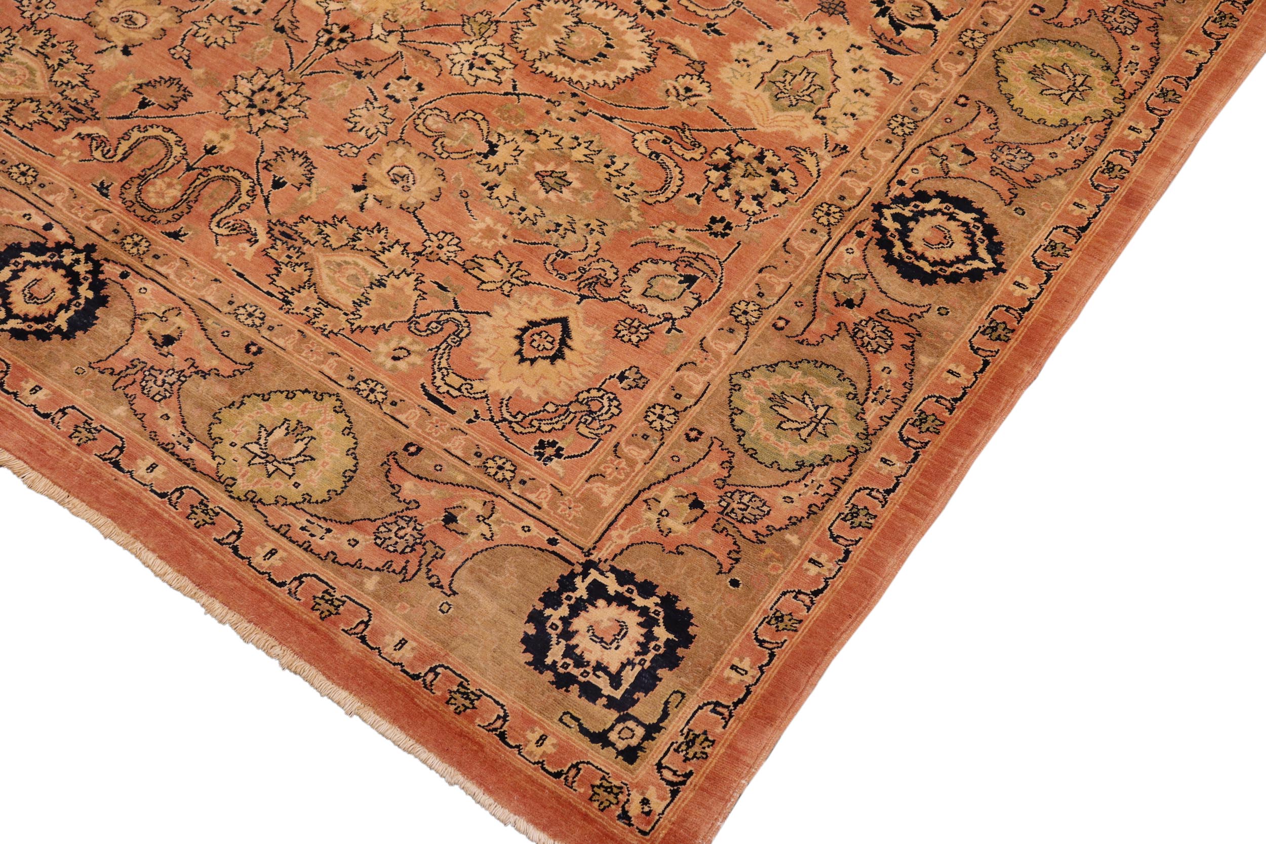 handmade Traditional Kafkaz Rust Brown Hand Knotted RECTANGLE 100% WOOL area rug 8x10