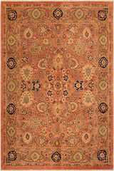 handmade Traditional Kafkaz Rust Brown Hand Knotted RECTANGLE 100% WOOL area rug 8 x 10