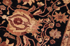 handmade Traditional Kafkaz Blue Brown Hand Knotted RECTANGLE 100% WOOL area rug 8x10