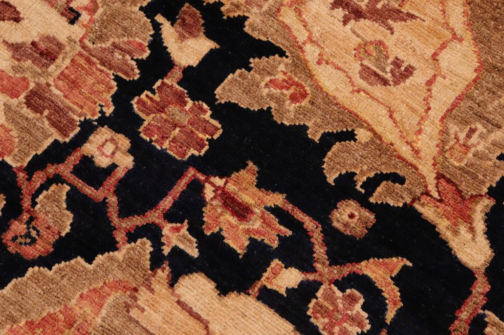 handmade Traditional Kafkaz Blue Brown Hand Knotted RECTANGLE 100% WOOL area rug 8 x 10