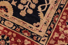 handmade Traditional Kafkaz Blue Red Hand Knotted RECTANGLE 100% WOOL area rug 8 x 10