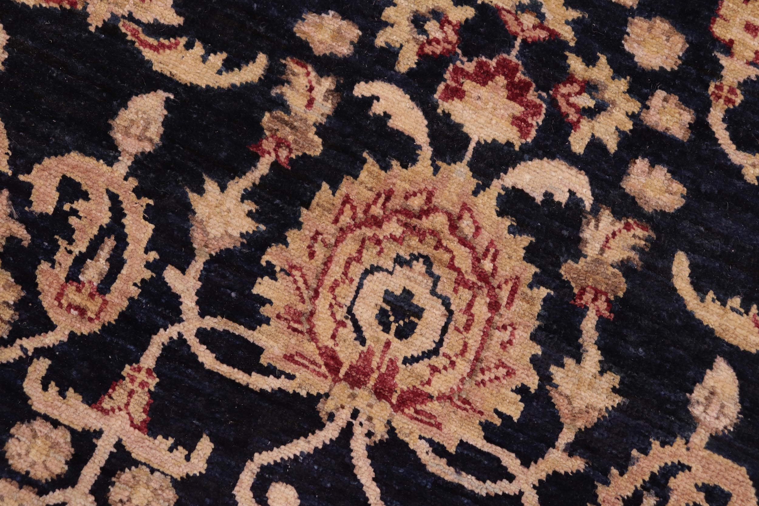 handmade Transitional Kafkaz Blue Red Hand Knotted RECTANGLE 100% WOOL area rug 8' x 10'