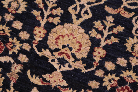 handmade Transitional Kafkaz Blue Red Hand Knotted RECTANGLE 100% WOOL area rug 8' x 10'