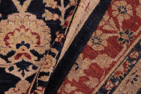 handmade Transitional Kafkaz Blue Red Hand Knotted RECTANGLE 100% WOOL area rug 8' x 10'
